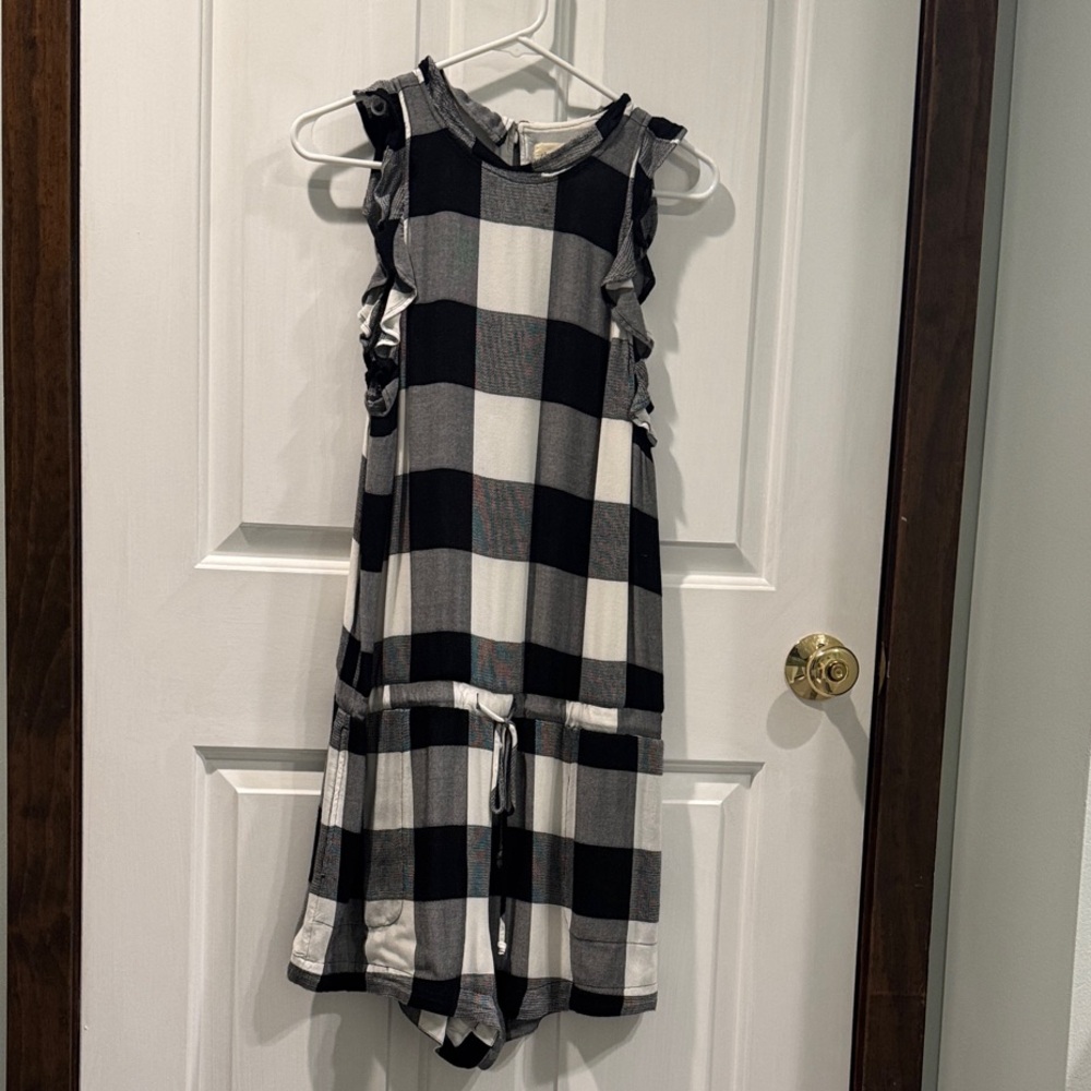 Cloth & Stone Monochrome Checkered Romper
